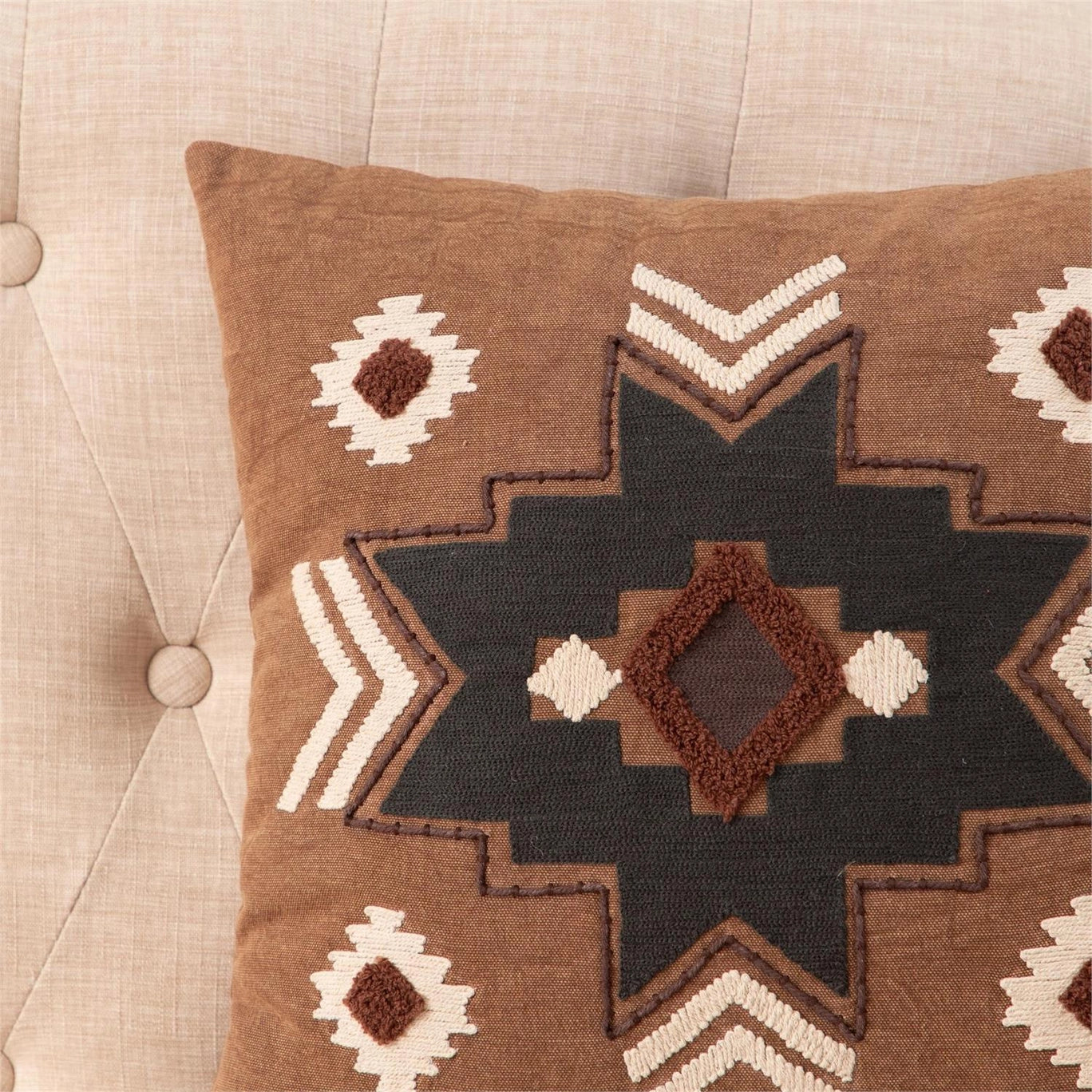 Pillow Southwestern, Rust 16"