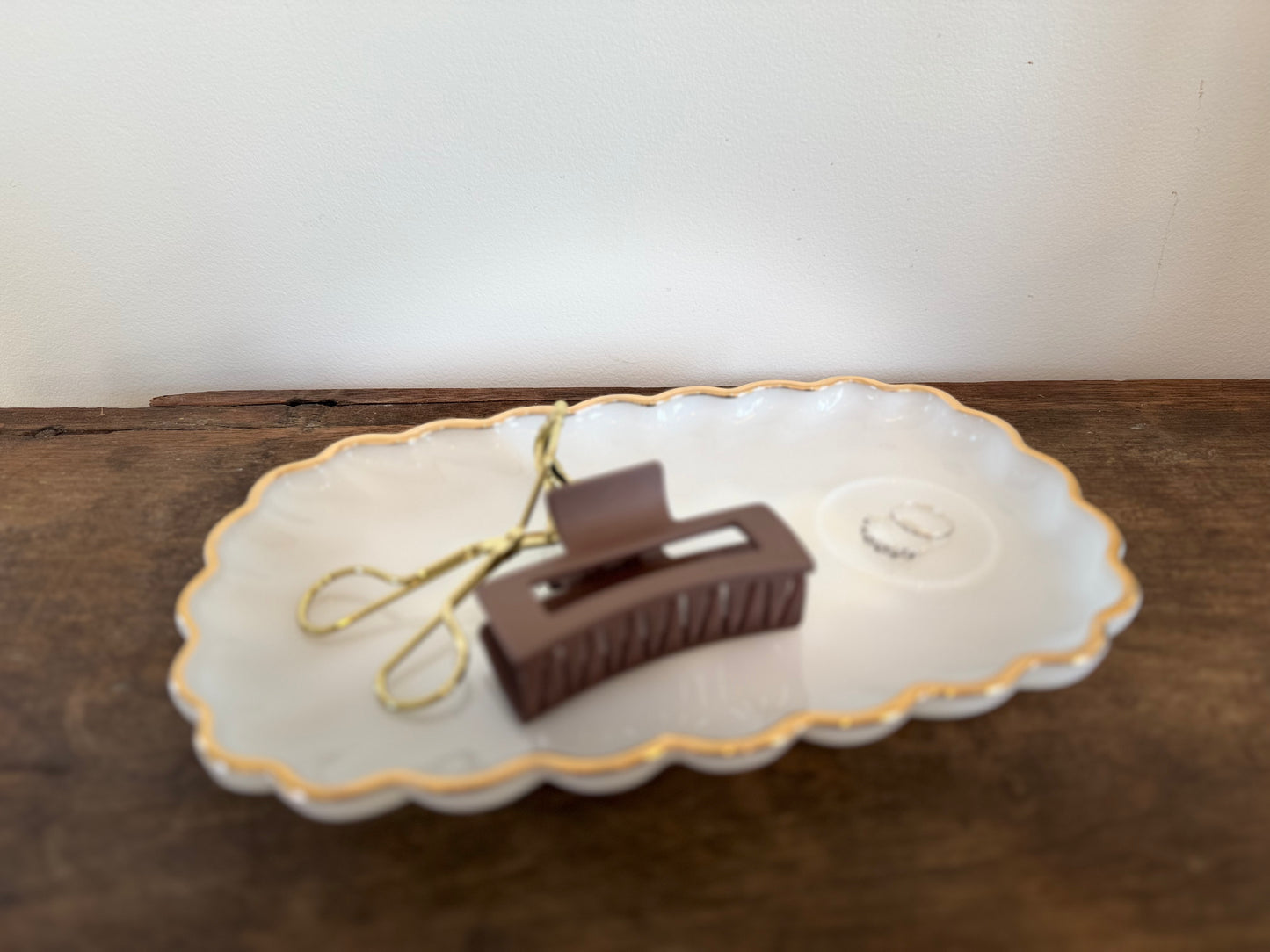 Vintage Anchor Hocking Milk Glass Plate
