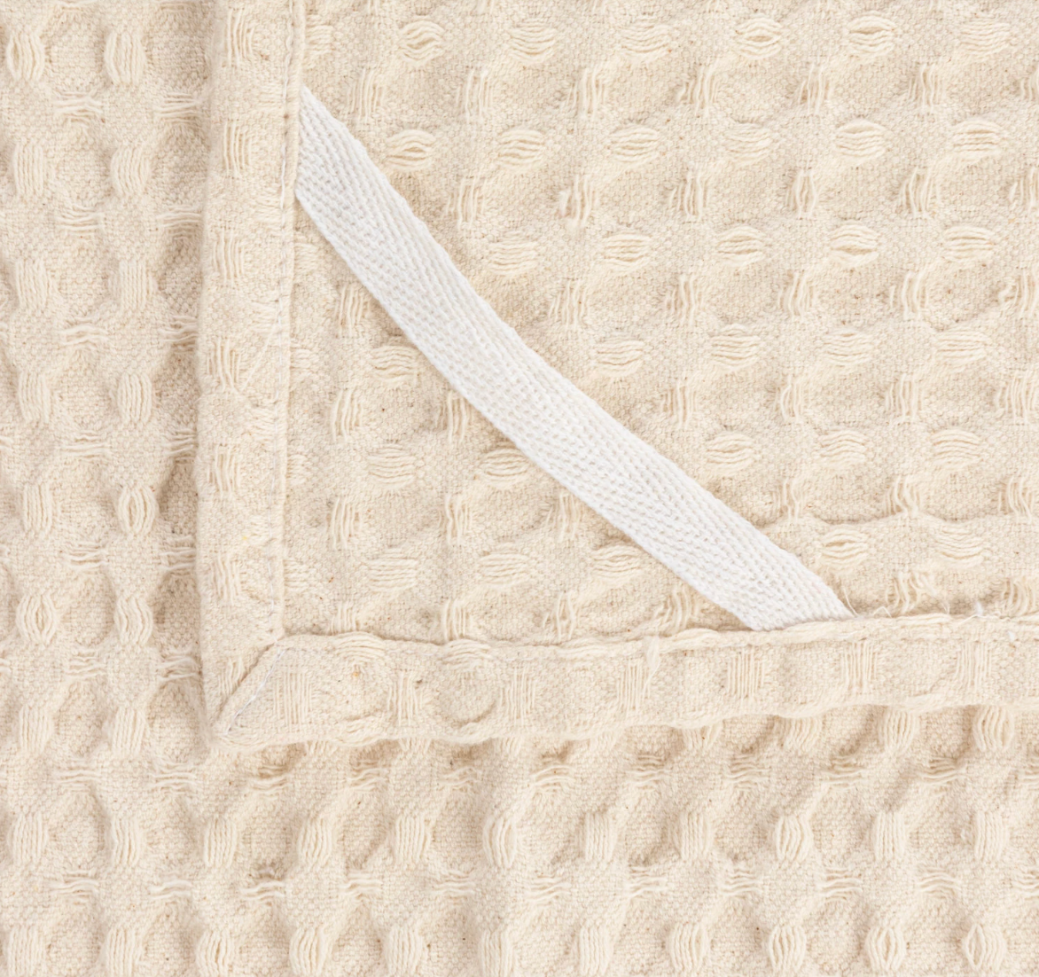 Stonewashed Cotton Waffle Weave Tea Towel, 2 Color Options