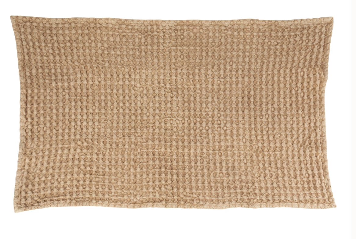 Stonewashed Cotton Waffle Weave Tea Towel, 2 Color Options