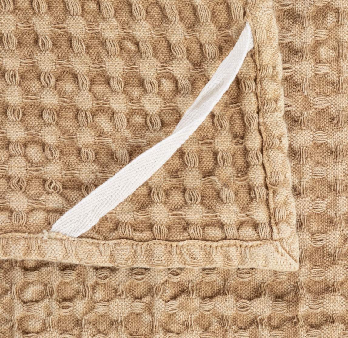 Stonewashed Cotton Waffle Weave Tea Towel, 2 Color Options