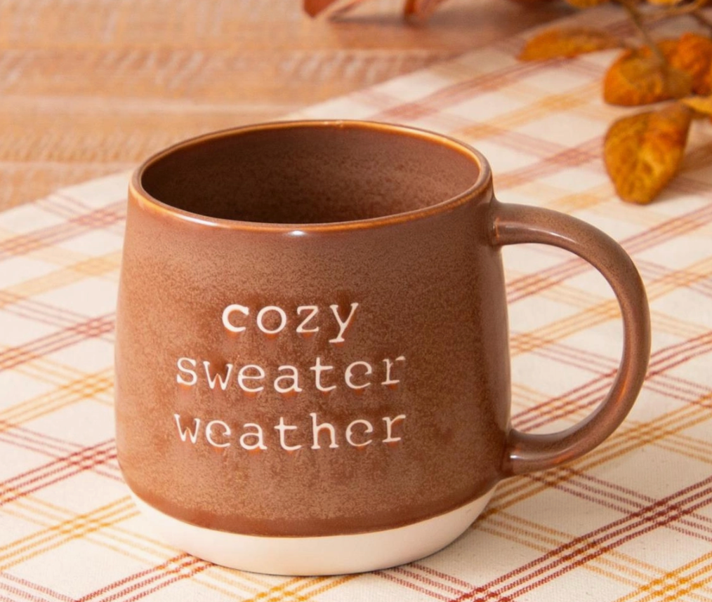 Sweater Weather Stoneware 16 oz Fall Mug