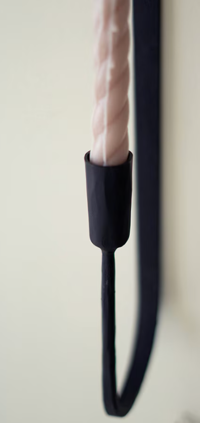 Forged-iron Single Taper Wall Sconce