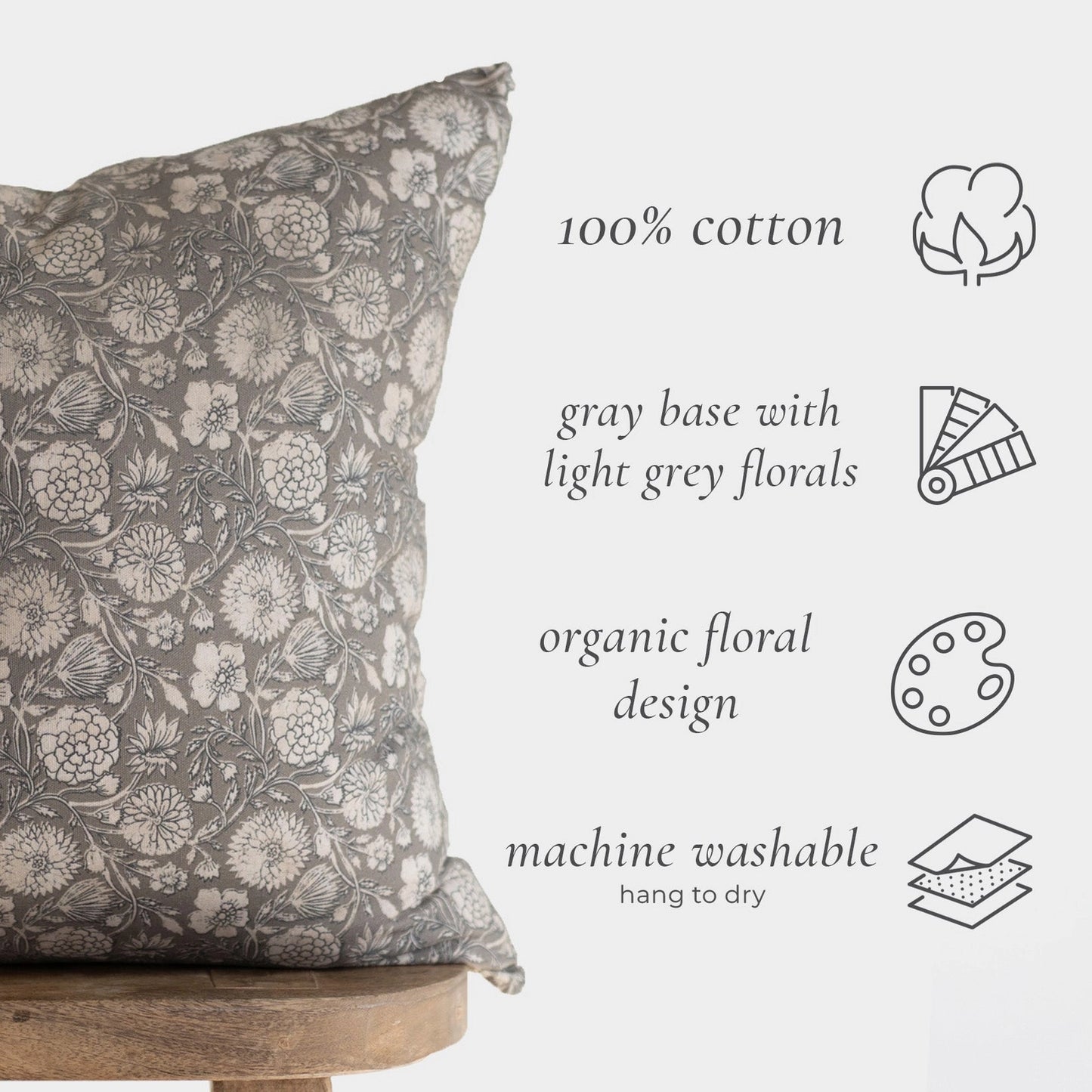 Gracie 22" Pillow Cover
