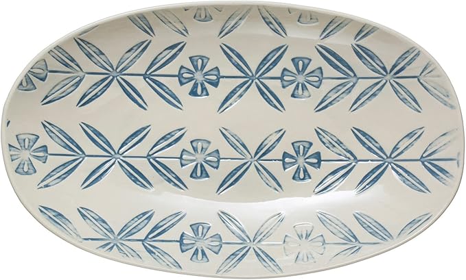 Hand Painted Stoneware Platter