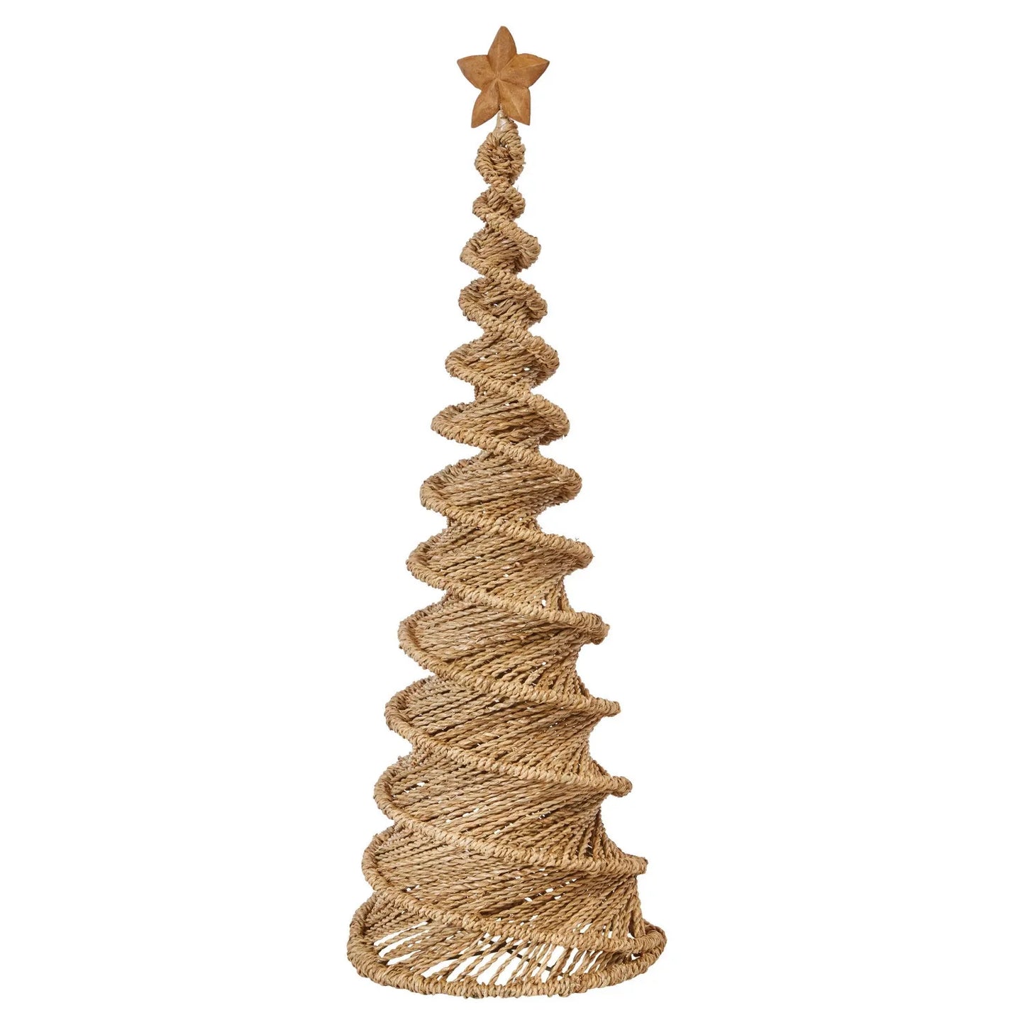 Woven Seagrass Spiral Christmas Tree
