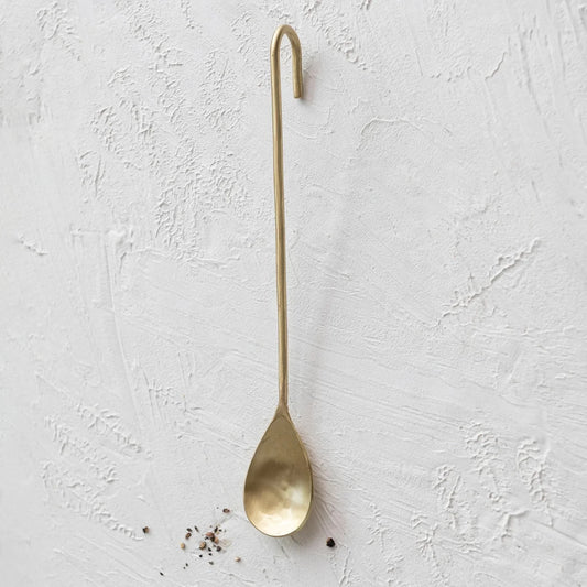 Hand-Forged Brass Jar Spoon