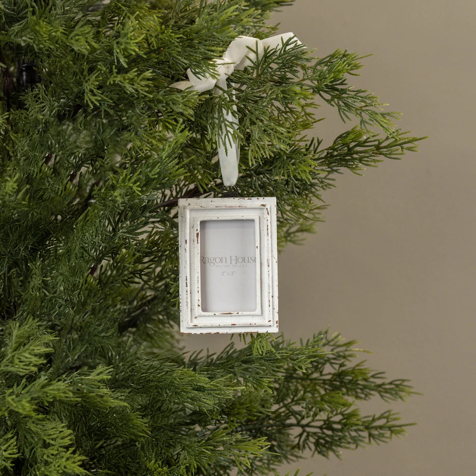 White Frame Ornament