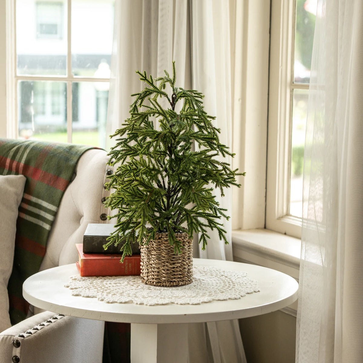 18" Pine Tree in Basket