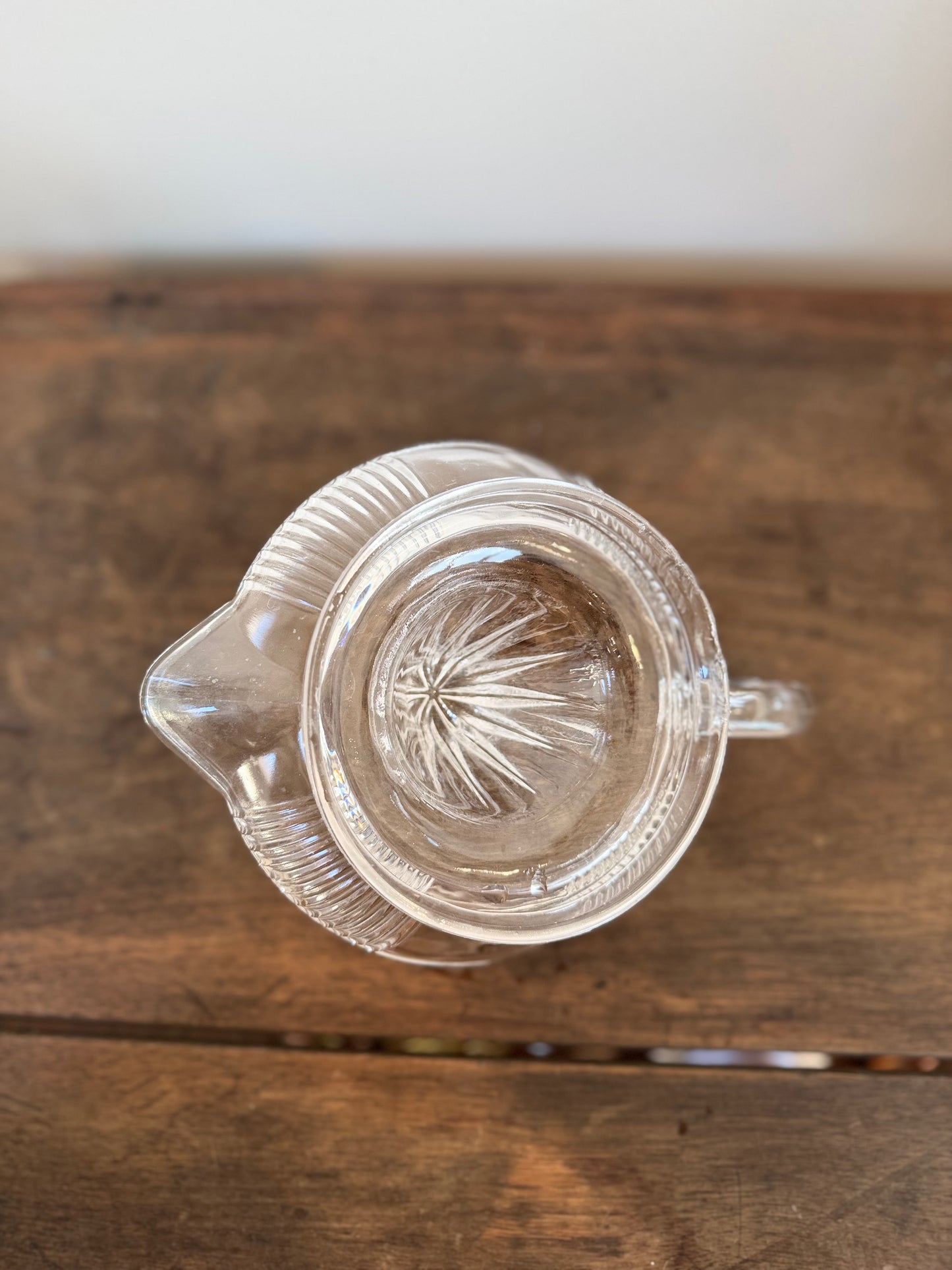 Vintage Juicer Clear Glass with Handle & Spout
