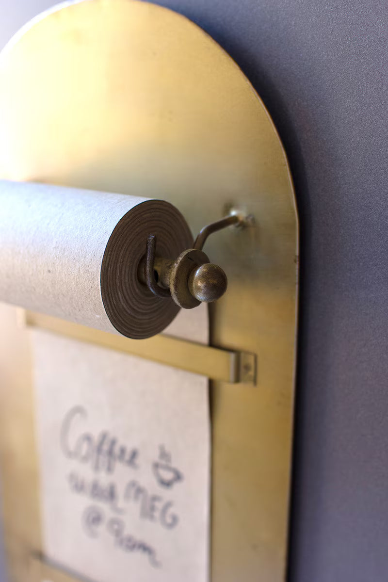 Antique Brass Magnetic Note Roll