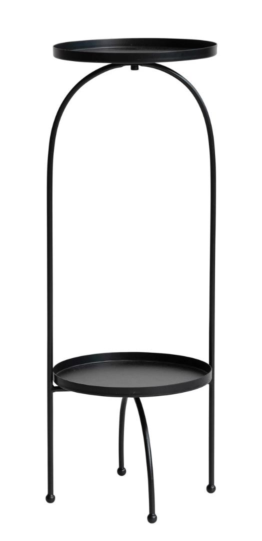 Metal Table/Plant Stand, Black