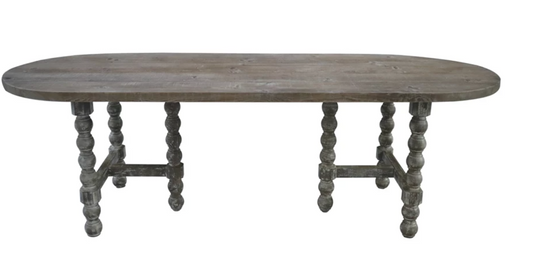 Reclaimed Wood Table, Whitewashed