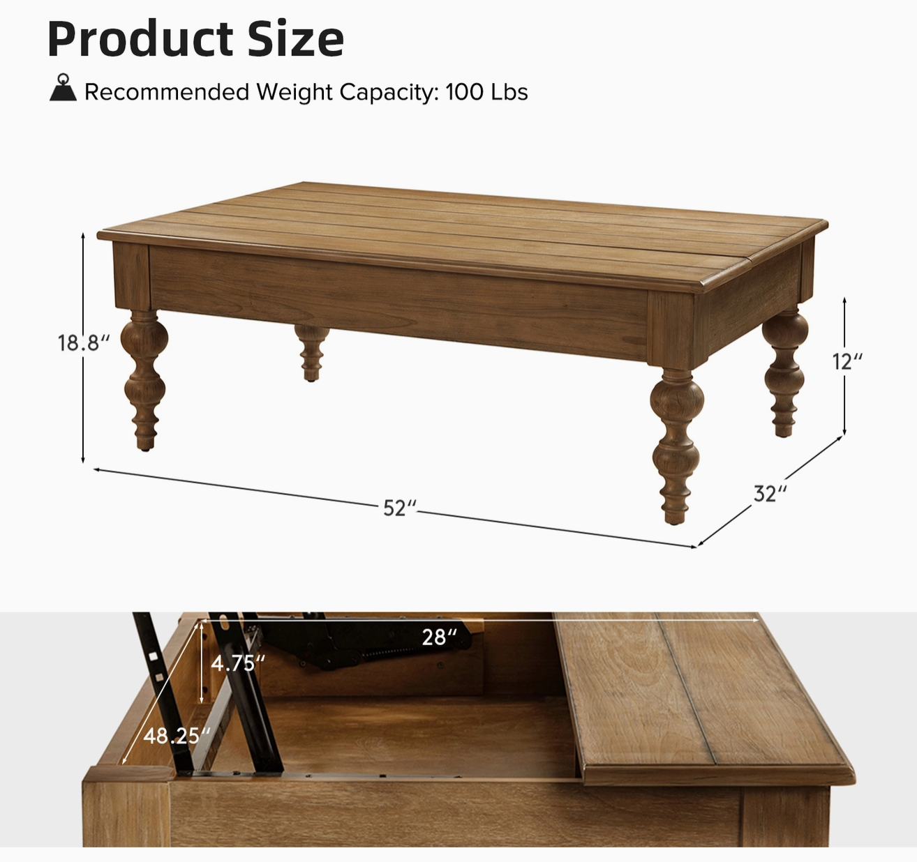 Lift Top Coffee Table