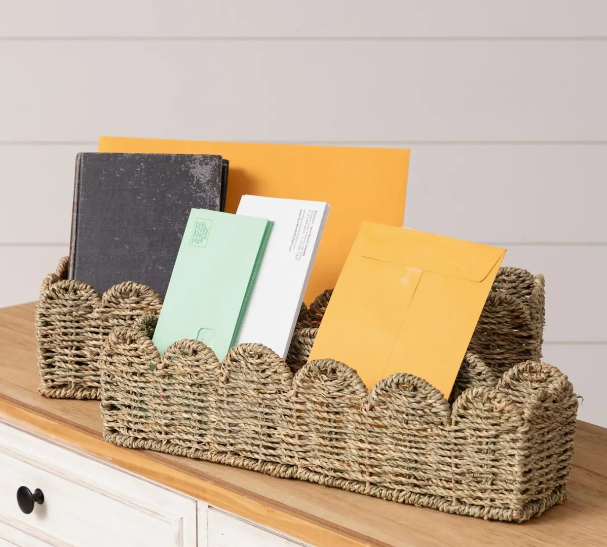 Scalloped Edge Seagrass Baskets