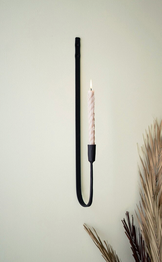 Forged-iron Single Taper Wall Sconce