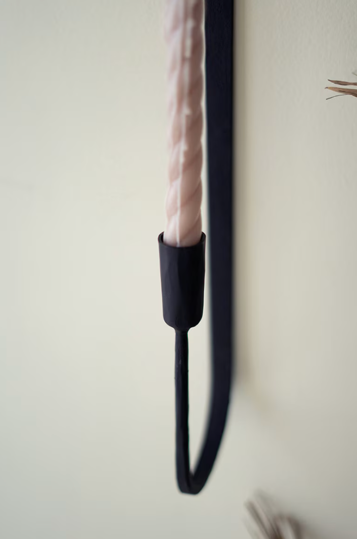 Forged-iron Single Taper Wall Sconce