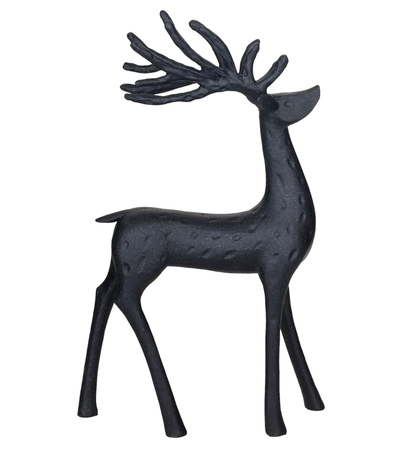 Black Resin Reindeer