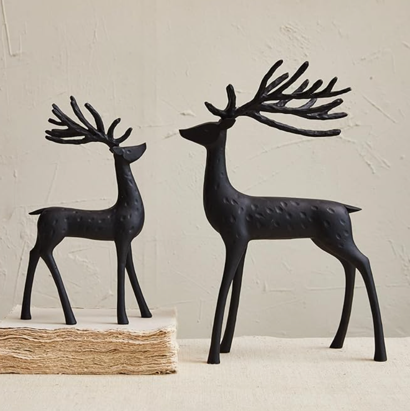 Black Resin Reindeer