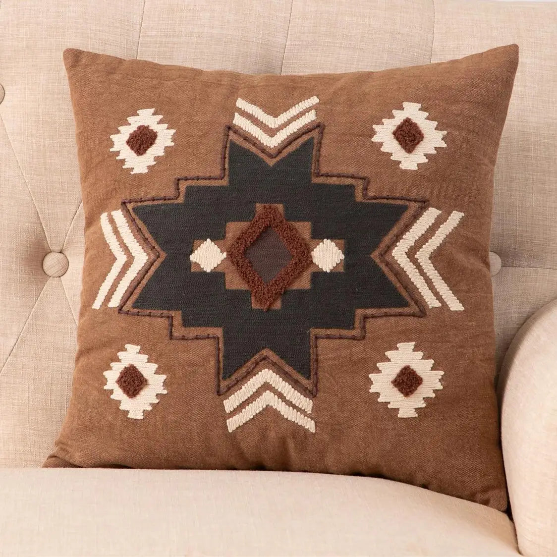 Pillow Southwestern, Rust 16"