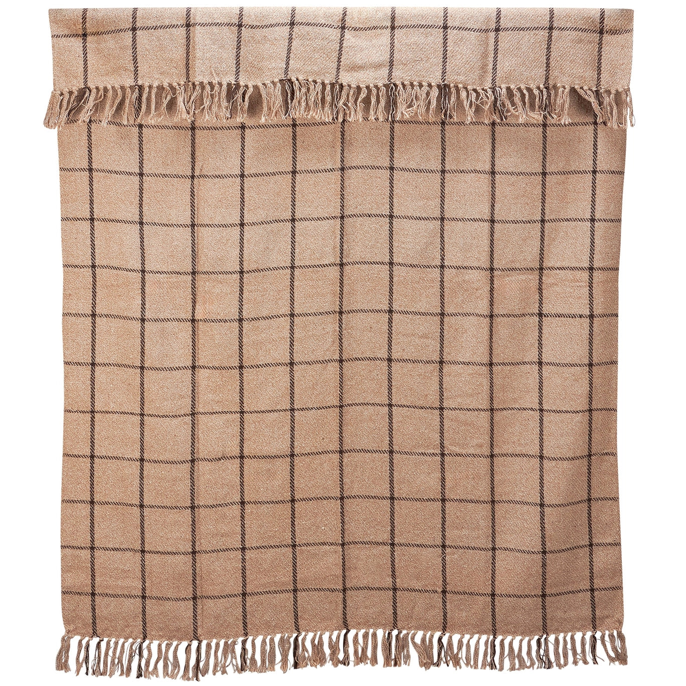 Black Grid Throw