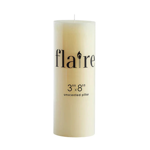 Unscented Pillar Candle 3"x8"
