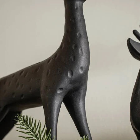 Black Resin Reindeer